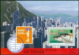 GB Falkland Is 1997 HONG KONG '97 Int Stamp Expo/Fish £1 Mini-Sheet SG MS779 MNH - Picture 1 of 1
