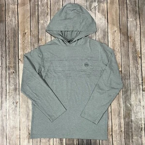 Travis Mathew Hoodie Lightweight Sweatshirt Pullover Large Kids Boys Golf Grey - Picture 1 of 7
