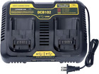 Dcb102bp 2-Ports Battery Charger Replace For Dewalt 12V/20V Max Jobsite Charg...