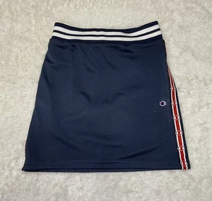 *NWT* Champion Embroidered Mesh Short Skirt Girls Size Medium Navy Blue Athletic - Picture 1 of 11