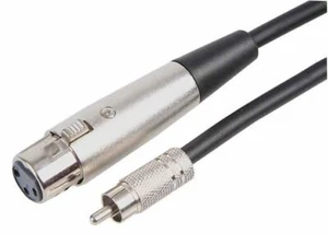 PRO SIGNAL - 3 Pin XLR Female to Phono (RCA) Male Lead, 3m Black - Picture 1 of 1