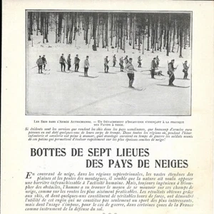Siebenmeilenstiefel aus den Schneelands - - Presseartikel 1904 - Bild 1 von 4