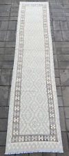 Handmade Afghan Hallway Runner Kilim 400 X 89 cm Persian Tribal Wool Kelim