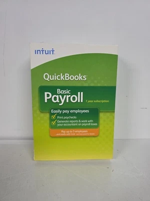 Intuit QuickBooks Basic Payroll - Small Business - 1-3 Employee New Sealed - Image 1 of 4