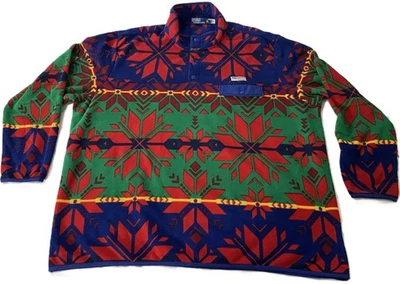 Nuevo con etiquetas Polo Ralph Lauren *4XB* Pullover Polar Azteca Copo de Nieve Sun Valley -Talla = 4XB Foto 1 de 4