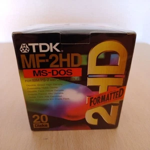 TKD MF-2HD Disketten 3,5’’ 1,44 MB DOS formated 20er-Pack NEU OVP - Afbeelding 1 van 2