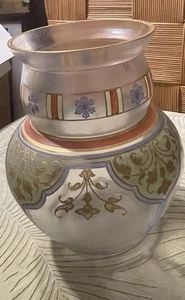 Enameled  Austrian Bohemian Fritz Heckert Glass Vase Art Nouveau - Picture 1 of 15