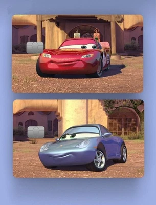 McQueen & Sally Cartoon Credit Card Skin /Credit Card Sticker /Debit Card Cover - Image 1 of 3