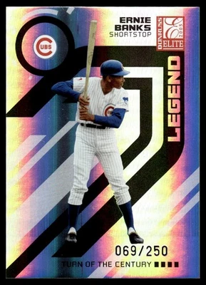 2005 Donruss Elite Turn of the Century Ernie Banks 069/250 Chicago Cubs #157 - Image 1 of 2