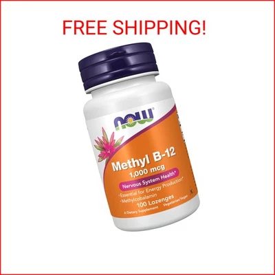 NOW Foods Supplements, Metil B-12 (Metilcobalamina) 1.000 mcg, Sistema Nervioso H Foto 1 de 2