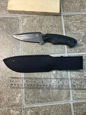 Gerber Profile Series Knife GB 1795 Plain Edge Fixed Drop Point 4" Blade - Image 1 of 4