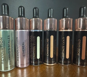 Revolution Liquid Highlighter Makeup .61oz New Sealed - CHOOSE YOUR COLOR - Picture 1 of 20