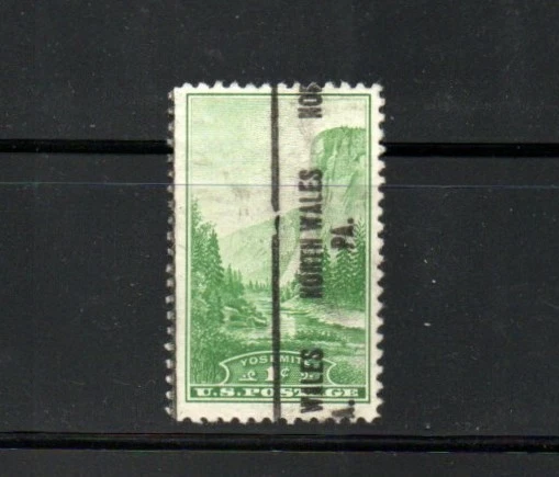 North Wales, Pennsylvania precancel on National Park 1 cent - Image 1 of 1