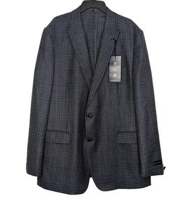 Stafford Men's Plaid Classic Fit American 100% Wool Sportcoat Size 48 Long Multi - Image 1 of 4