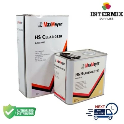 MAXMEYER Max Meyer HS 0320 Clearcoat 5L & HS Fast Hardener 2730 Activator 2.5L, 7.5L Kit