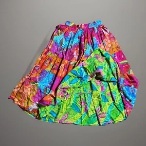 Gonna boho Phool anni 90 MED a strati floreale floreale floreale hippie festival maxi REVERSIBILE - Foto 1 di 8