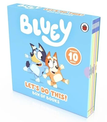 Bluey Let's Do This! Box of Books 10 Books Collection Box Set (Butterflies, Bing - Image 1 of 2