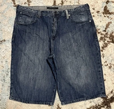 Pantalones Cortos de Jean Sueltos Y2K Sean John Para Hombre 34 | Hip Hop Streetwear Pantalones Cortos Foto 1 de 4