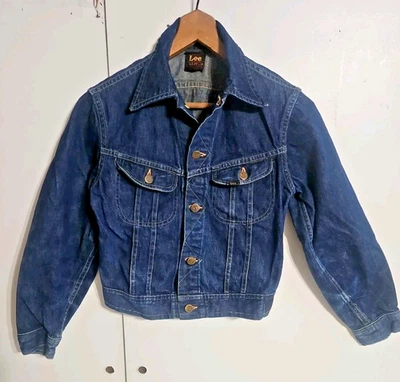 Rare VTG 1950s LEE RIDER RED TAG 131 JY SIZE 14 Denim Jacket  Sanforized Union - Image 1 of 4