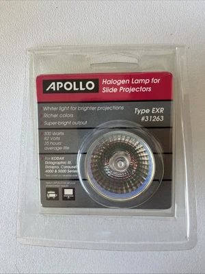 APOLLO 31263 300w/82v HALOGEN FOR Kodak SLIDE PROJECTORS TYPE EXR - Image 1 of 4