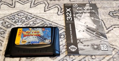After Burner Sega Genesis 32X Cart and Manual Excellent Condition Cleaned Tested - Image 1 of 2