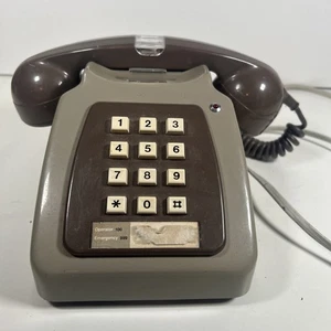 Pulsador Teléfono GPO 8782 Dos Tonos Marrón SIN PROBAR. Receptor Light In 1983 RARO - Imagen 1 de 22