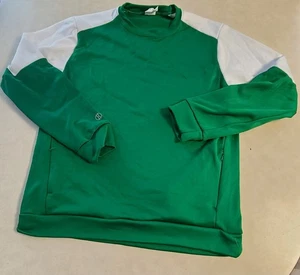 Sudadera Holloway Dry Excel Para Hombres Cuello Redondo Bolsillos con Cremallera Verde Blanco Talla M B5 - Imagen 1 de 5