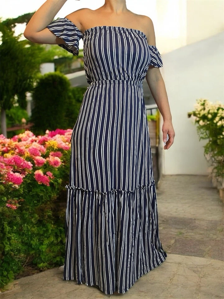 Lascana Maxikleid Sommerkleid Strandkleid Sexykleid Gr. 36 100% Viskose NEU - Bild 1 von 4