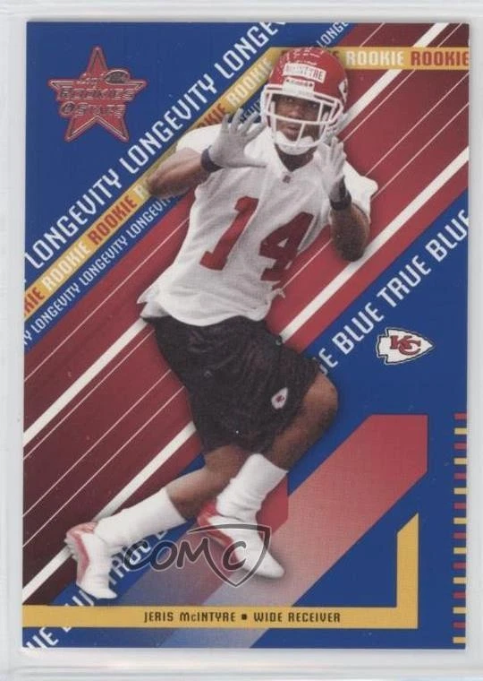 2004 Leaf Rookies & Stars Rookie True Blue /75 Jeris McIntyre #144 RC - Image 1 of 2