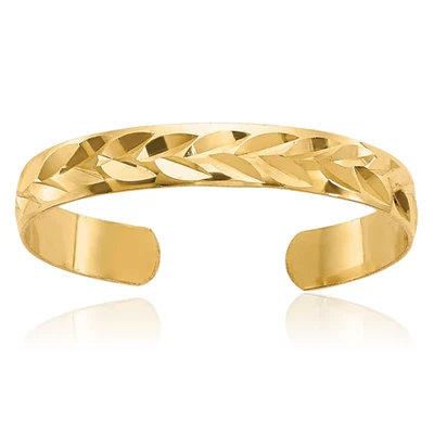 Anillo de dedo ajustable de oro amarillo macizo de 10K Foto 1 de 4