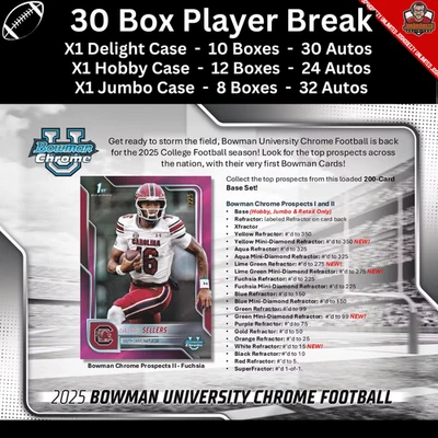 A.J. TURNER 2025 Bowman Cromo U Jugador de Fútbol Break 30 Caja 3 Estuche 1631 Foto 1 de 3