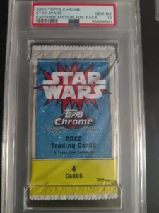 2022 Topps Chrome Sapphire Star Wars pack  PSA 10 GEM MINT  - Picture 1 of 3
