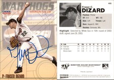 Fraser Dizard Signed 2005 Choice Winston-Salem Warthogs #05 Card Auto AU