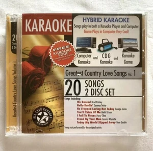 All Star Karaoke: Greatest Country Love Songs Vol. 1 (20 songs, 2-discs) ASK-101 - Imagen 1 de 4