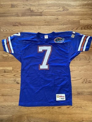 Camiseta de fútbol vintage de Florida Gators #7 Wilson hecha en EE. UU. talla 47 Foto 1 de 4