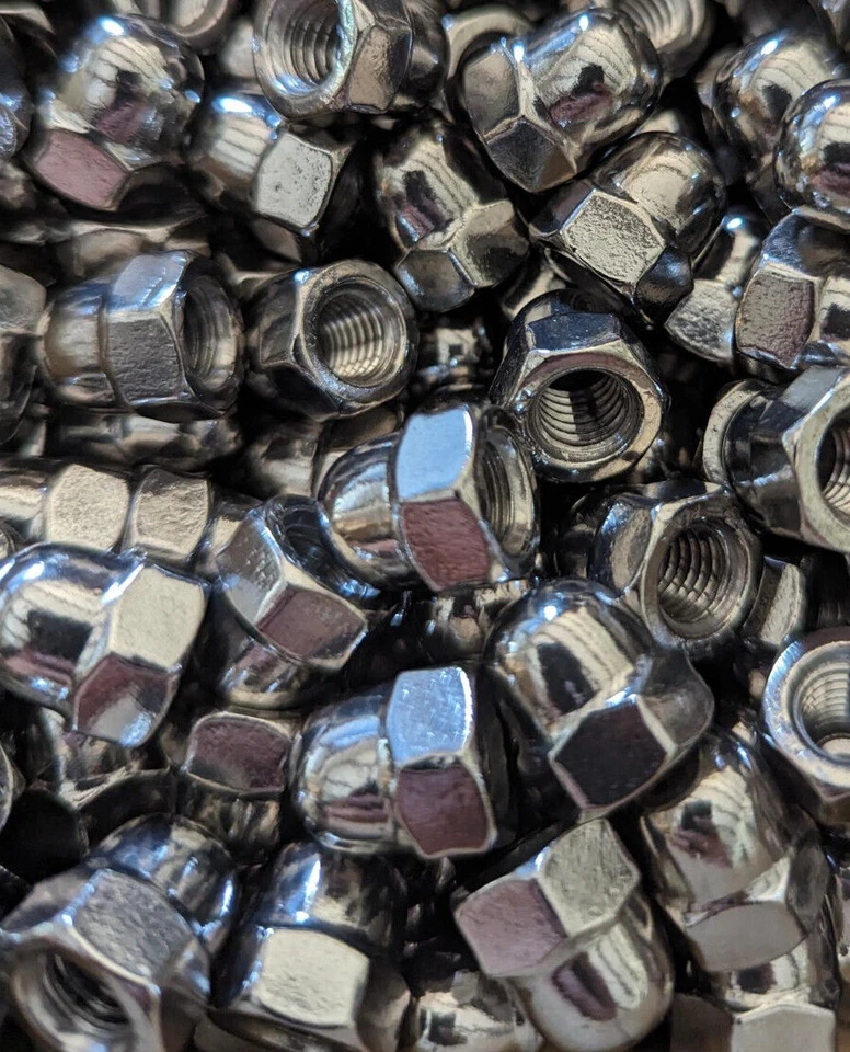 Hutmutter Edelstahl DIN 1587 hohe Form A2 V2A rostfrei Hutmuttern Muttern M3-M12 - Bild 1 von 1