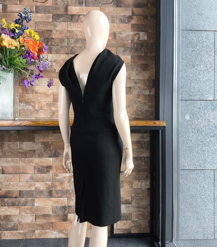 Abito tubino classico Alexander McQueen autentico 2009 con scollo squisito