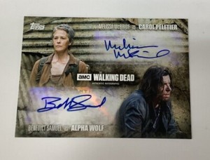 AMC The Walking Dead Trading Card Season 5 Melissa McBride Carol Alpha Wolf Auto