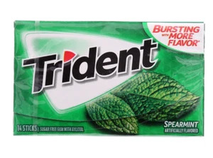 Chicle de menta verde Trident 14 palos 24 paquetes envío gratuito - Imagen 1 de 1