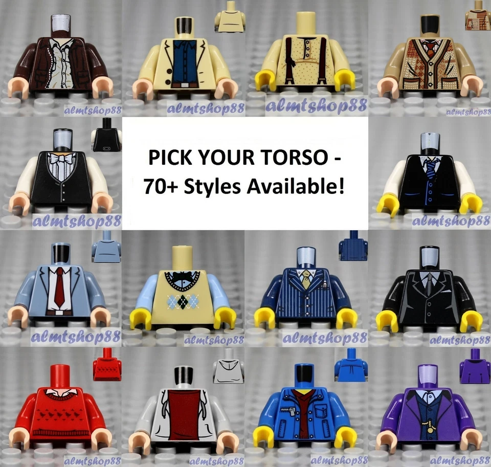 LEGO - Torsos CITY Hombre - ELIGE TU ESTILO - Minifigura Partes del Cuerpo Chaleco Ciudad B  Foto 1 de 2