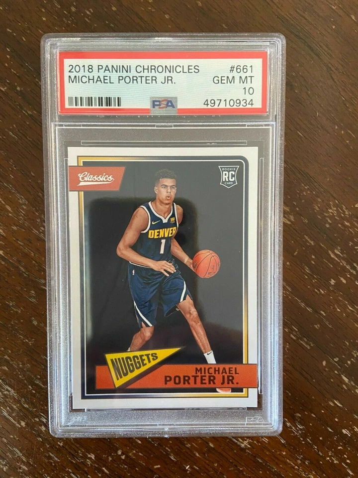 2018 Panini Chronicles CLASSICS Michael Porter Jr Rookie  #661 PSA 10  - Image 1 of 1