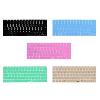 XSKN English Keyboard Cover for Macbook Pro 13.3 no Touch Bar/Macbook 12 inch US - Image 1 of 4