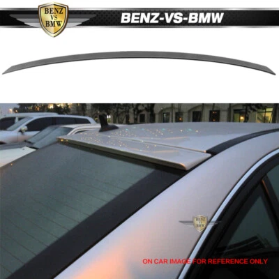 Fit 08-14 Benz C Class W204 OE Roof Spoiler Painted #197 Obsidian Black Metallic - Изображение 1 из 4