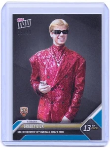 2023 Topps Now Gradey Dick Draft Pick #D7 - Blue Parallel /49 - Picture 1 of 2