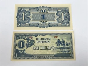 Oceania 1 Shilling Japanese Occupation (1942) UNC - Picture 1 of 4