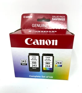 Canon set completo cartucce inchiostro originali nero PG-243/Colore CL-244 confezione valore - Foto 1 di 4