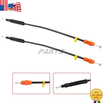 Fits 2007-2014 GMC Sierra 2500HD 3500HD Door Latch Cables Front Left & Right - Изображение 1 из 4