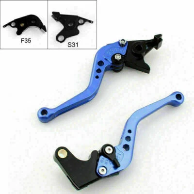 Short Brake Clutch Levers Fit For Suzuki B-King 2008-2011 2010 2009 Blue T9 - Image 1 of 4
