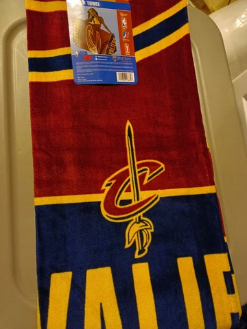Cleveland Cavaliers BEACH TOWEL 30x60" NBA SGA & 2023 Cavs Pocket Schedule Cover
