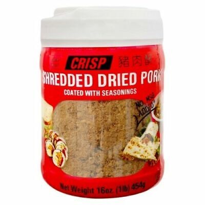 Soo Jerky Crisp Shredded Dried Pork Floss Seasoning Savory Congee Snack 454g • 32.90$